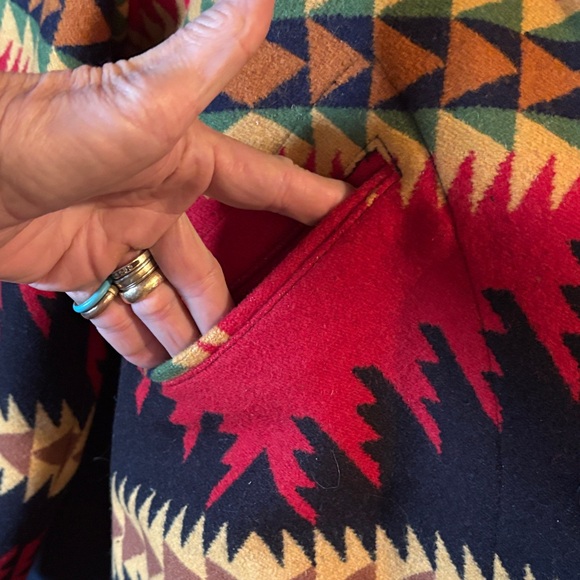 Pendleton Red and Black Geometric Utility Jacket - Picture 2 of 11